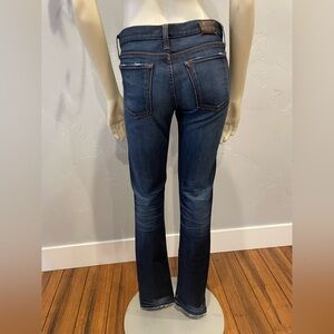Banana Republic Dark wash distressed, straight leg, skinny Jeans size 26